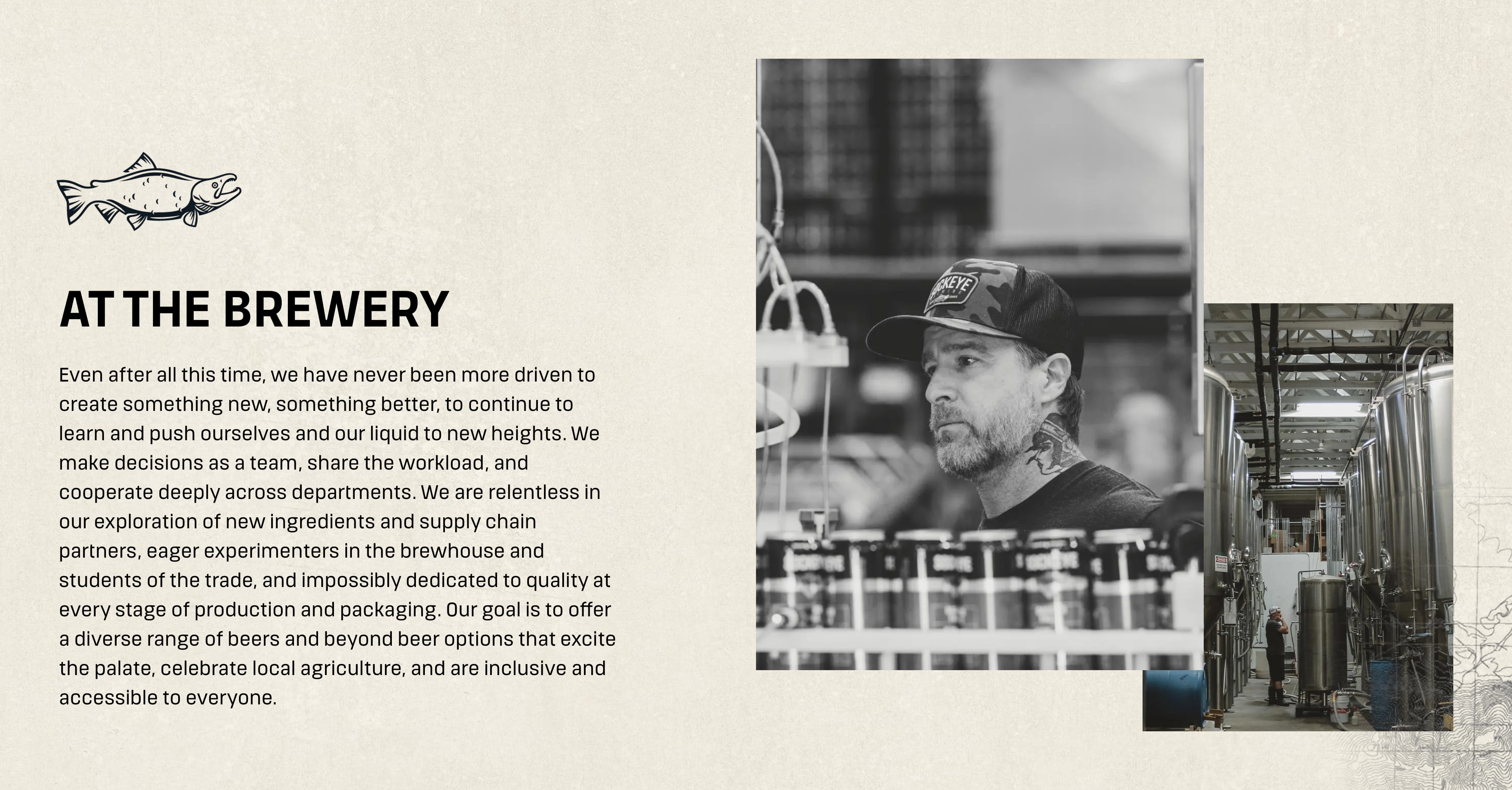 Sockeye Brewing website: the At the Brewery section